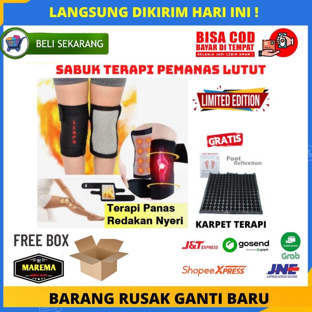 Jual Deker Lutut Alat Terapi Lutut Magnetik Sabuk Terapi Sendi Pemanas ...