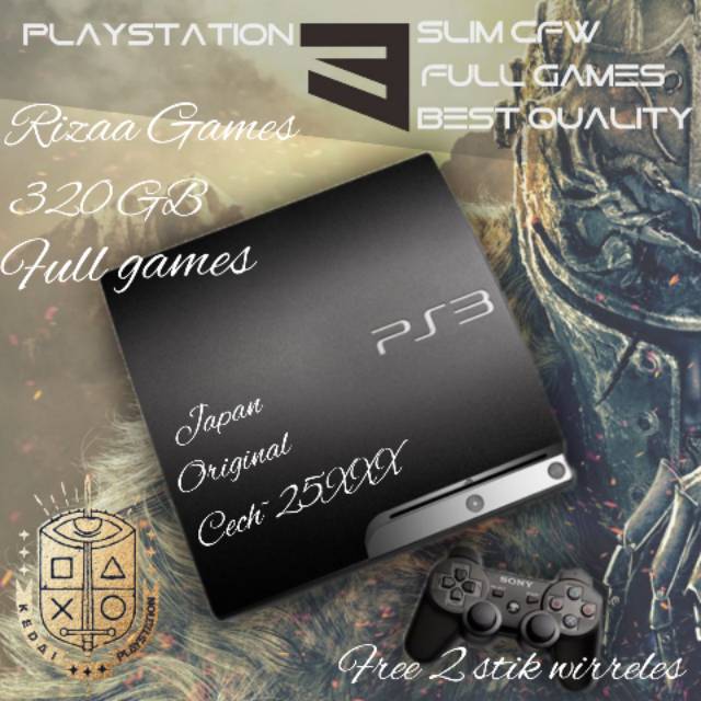 Jual PS PS3 SLIM CFW 320GB SONY PLAYSTATION® CECH 2500 JAPAN VOID (FREE
