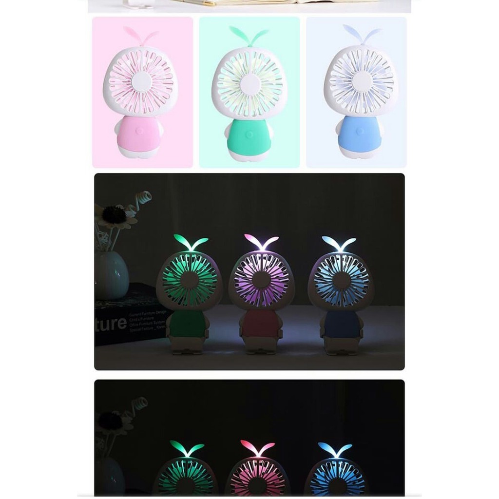 Jual Kipas Mini Starry Gras Recharge Led Light | Shopee Indonesia