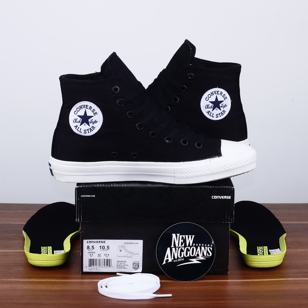 Jual Sepatu Converse CT Chuck Taylor 2 II Lunarlon Black White