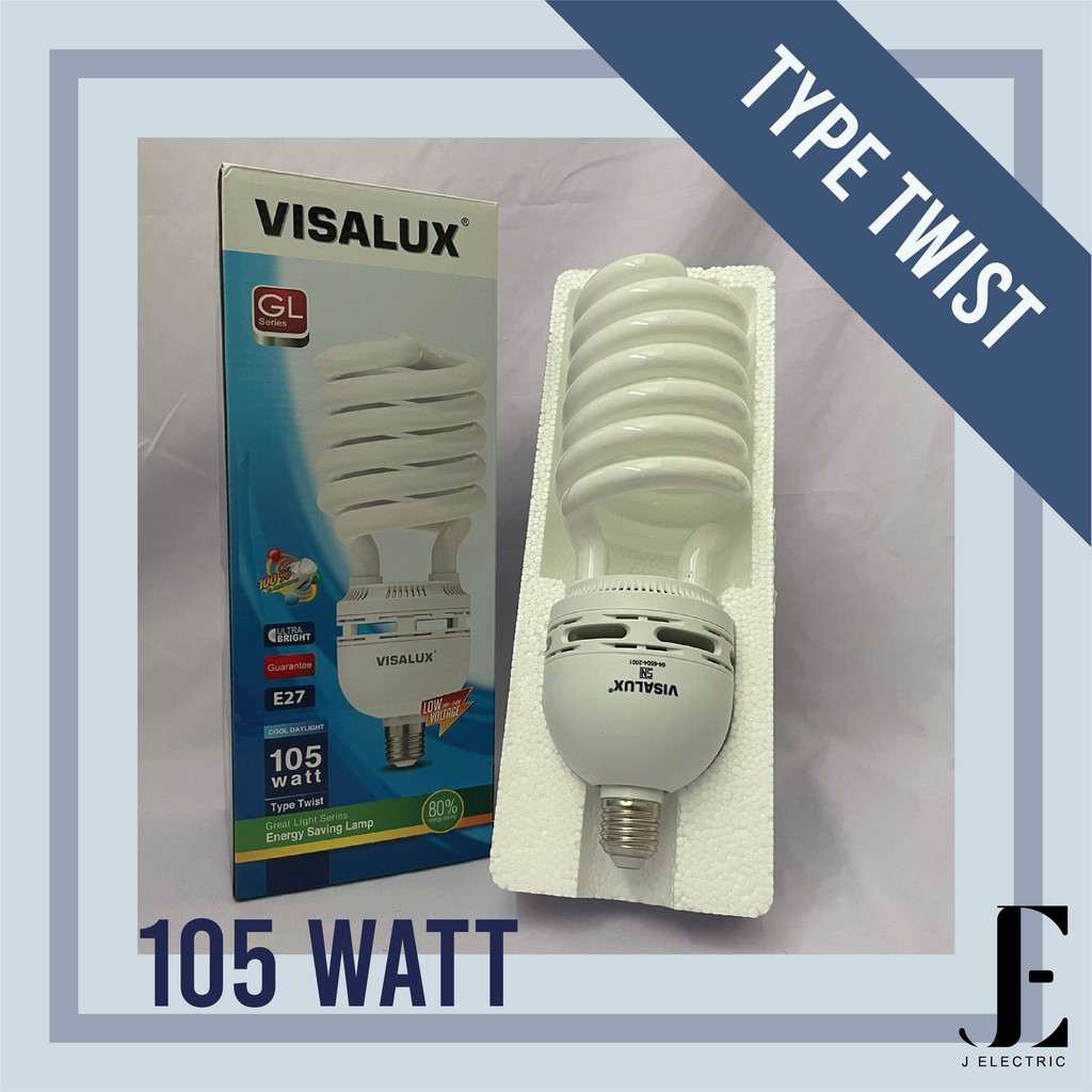 Jual Visalux Gl Twist Series Lampu Hemat Energi Lhe 105 Watt Shopee Indonesia 2584