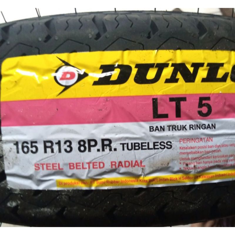 Jual Ban mobil Dunlop LT5 165R13 13 tubeless 165 R13 Shopee