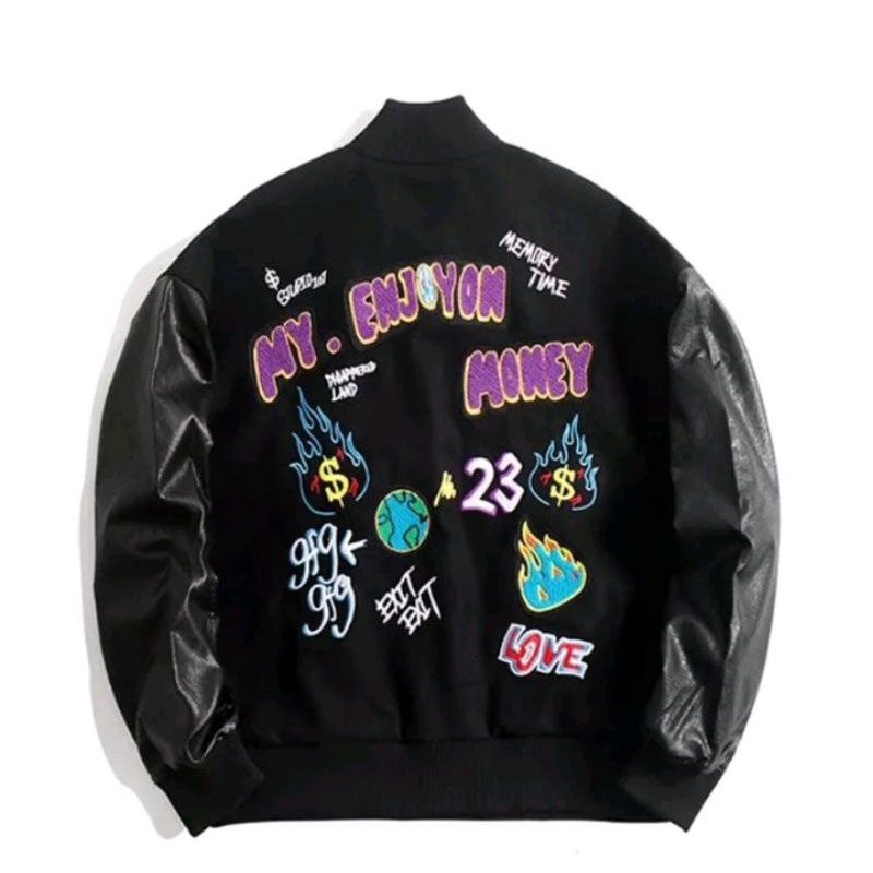 Jual jacket baseball korean style swag selebgram, selebtok, dan