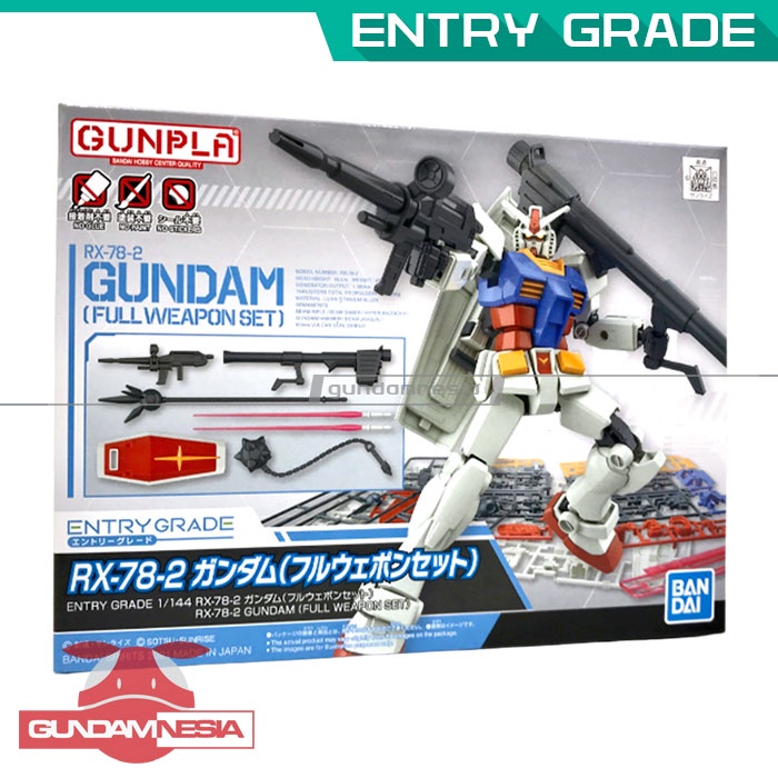 Jual [Entry Grade] RX-78-2 Gundam (Full Weapon Set) | Shopee Indonesia