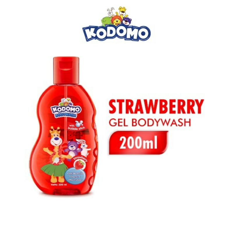 Jual KODOMO Strawberry Gel Bodywash Sabun Mandi 200ml | Shopee Indonesia