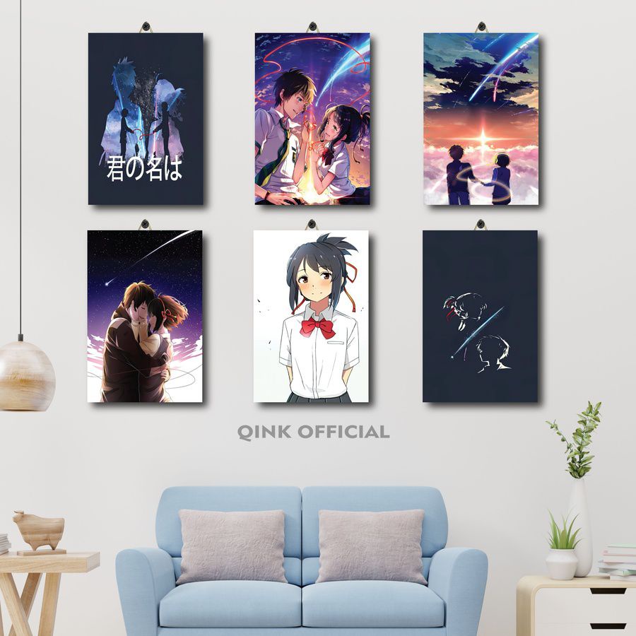 Jual 21-40 PAJANGAN DINDING ANIME YOUR NAME 20X30 QFOPF/YG9YU/ PAJANGAN ...