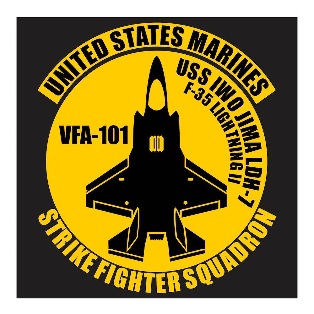 Jual US Marines F-35 Lightning II VFA-101 series 2 Cutting Sticker ...