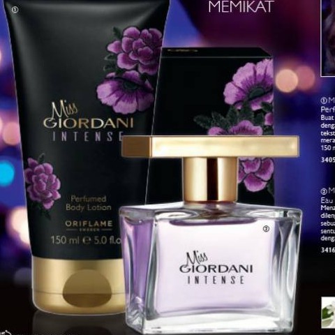 Jual Miss Giordani Intense Eau de Parfum Body Lotion Shopee