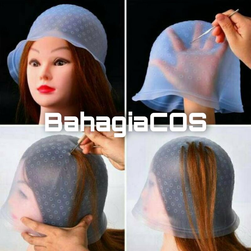 Jual Magicap Topi Highlight Cat Rambut / Topi Highlight Bleaching ...