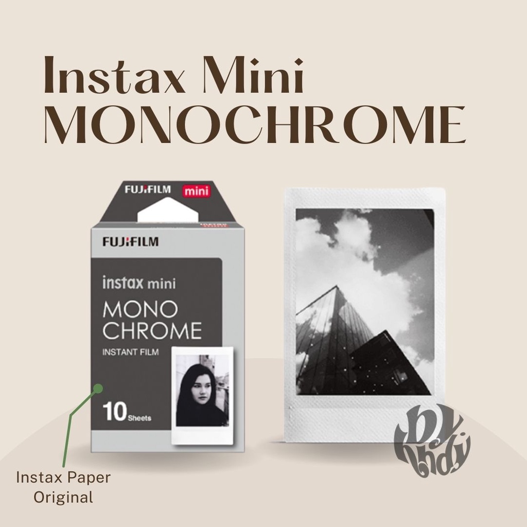 Jual Instax Mini Print Polaroid MONOCHROME (Instax Paper Original ...