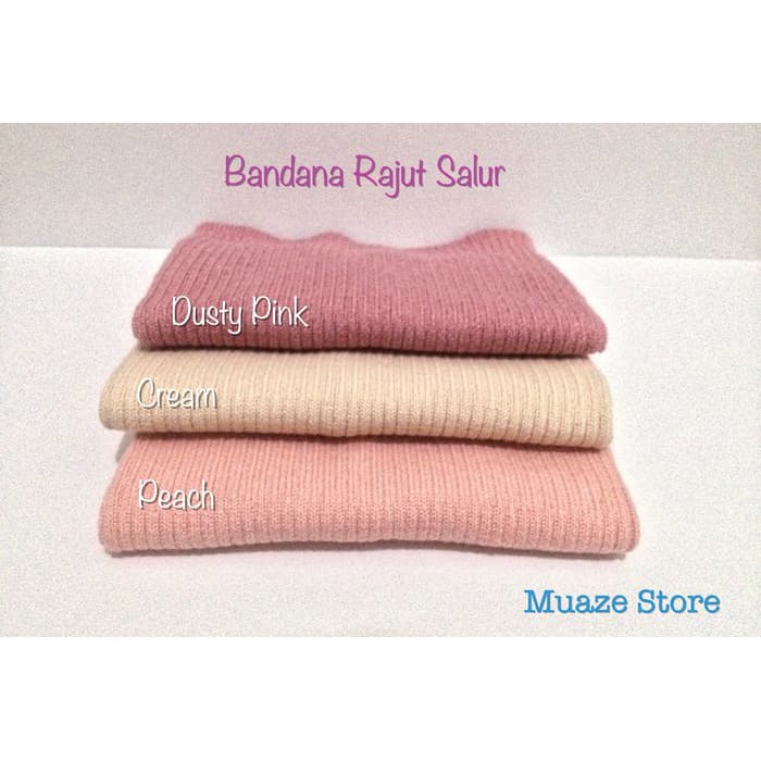 Jual STOCK BARU Bandana Rajut Salur Premium | Inner Hijab Jilbab ...