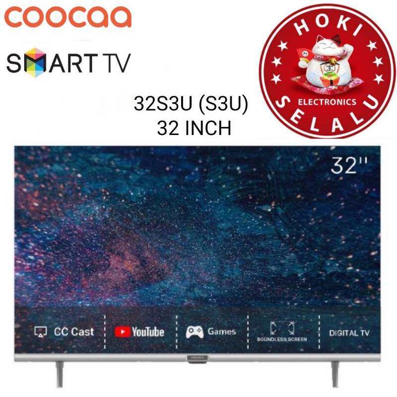 Jual Led Tv Coocaa 32 Inch 32s3u Digital Smart Tv Bezel Less Frame Less