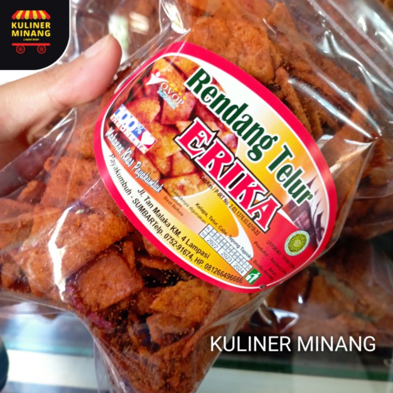 Jual Rendang telur Erika 200 gr Oleh-Oleh Asli Cemilan Kampung Makanan ...