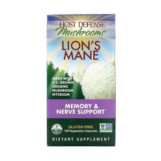 Jual Fungi Perfecti Host Defense Lion's Mane Mycelium Memory & Nerve ...