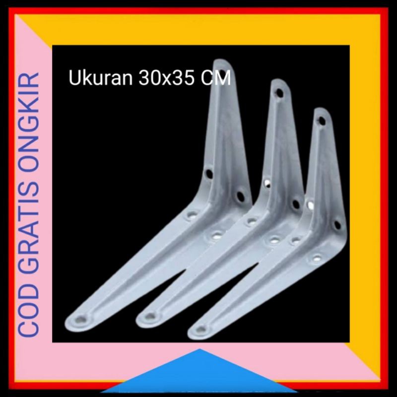 Jual SIKU RAK DINDING 30X35 CM PUTIH | Shopee Indonesia