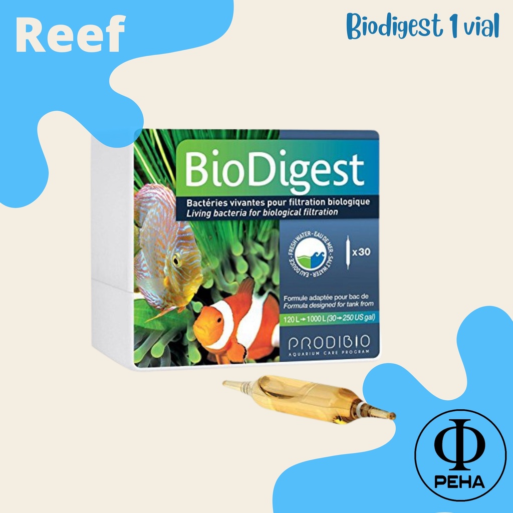 Jual Prodibio Biodigest 1 vial - Bakteri Aquarium Air Laut - Garansi ...