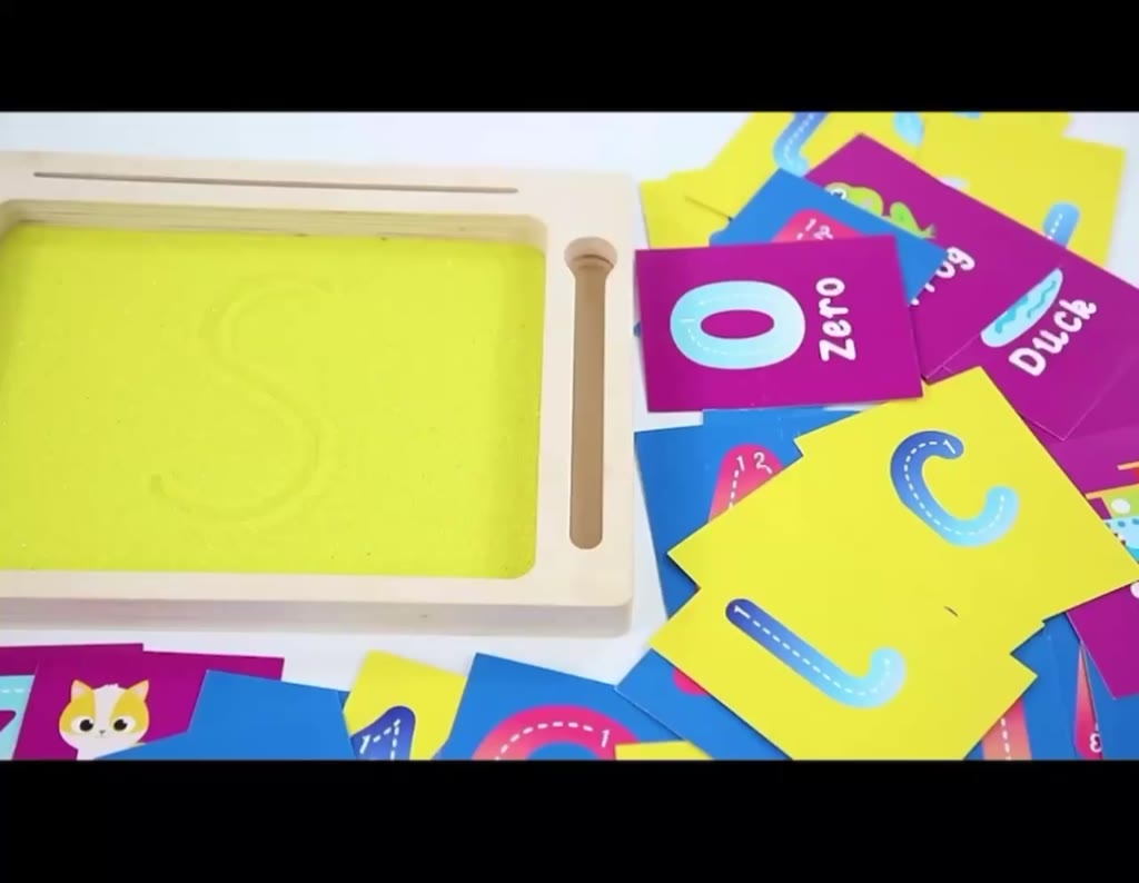 Jual montessori sand tracing letter tray sand tray | Shopee Indonesia