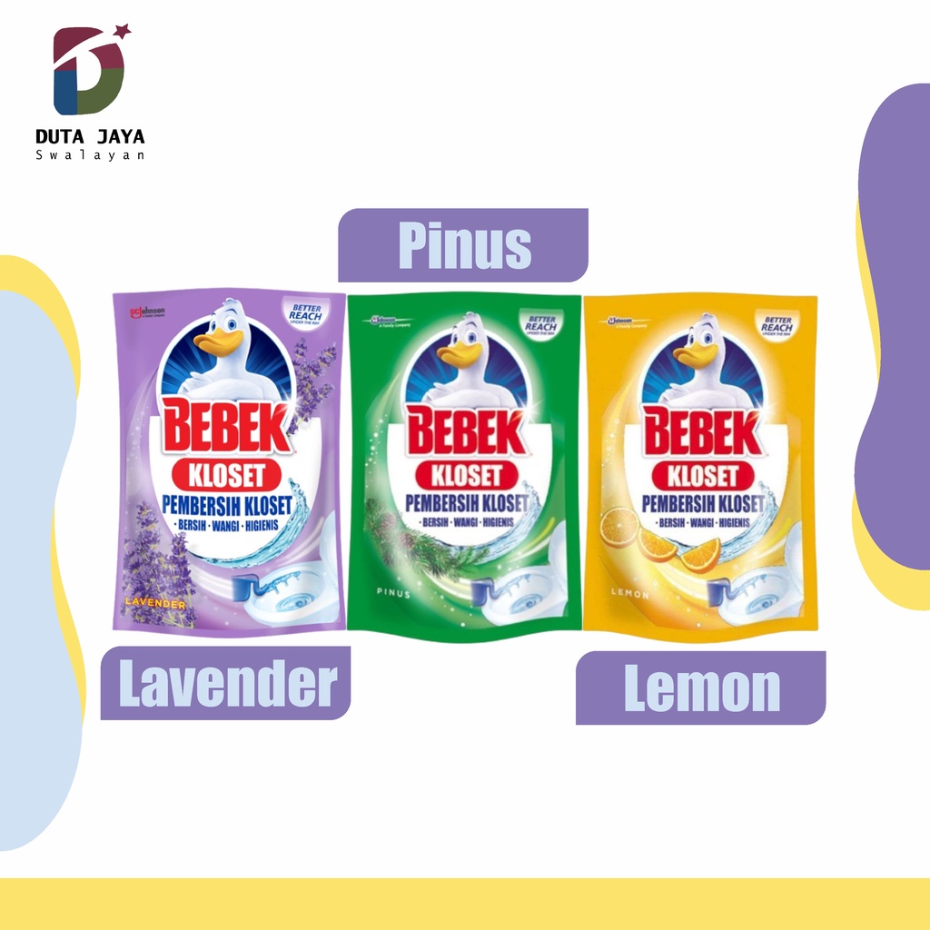 Jual Bebek Cairan Pembersih Kloset Kamar Mandi Lavender, Lemon, Pinus ...