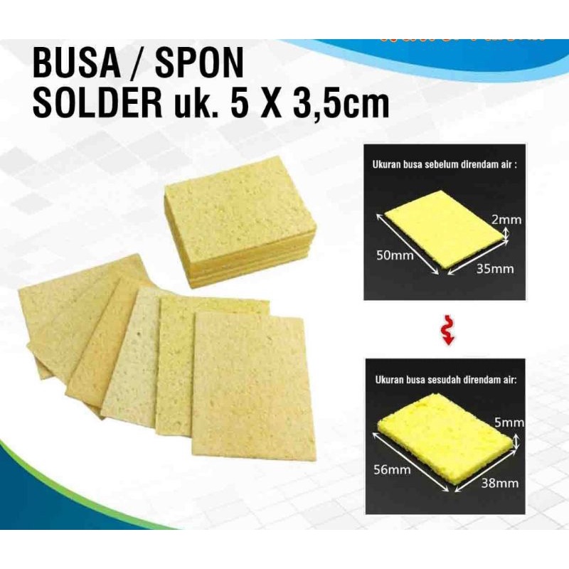 Jual Spon Solder Busa Solder X Cm Spon Pembersih Mata Solder