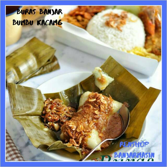 Jual Buras bumbu kacang/burasbanjar/lapatbanjar/menusarapan/murah ...