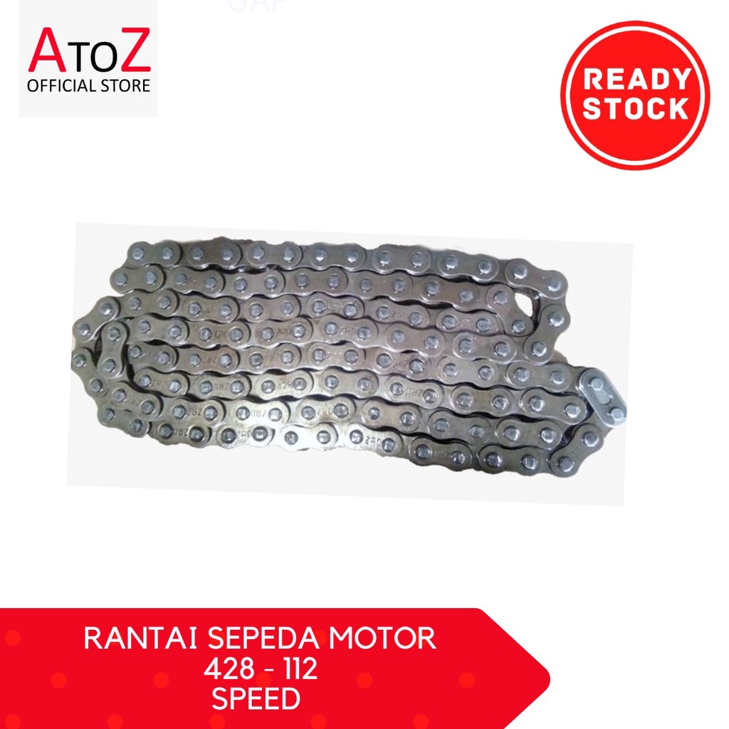 Jual RANTAI SEPEDA MOTOR 428 - 112 SPEED | Shopee Indonesia