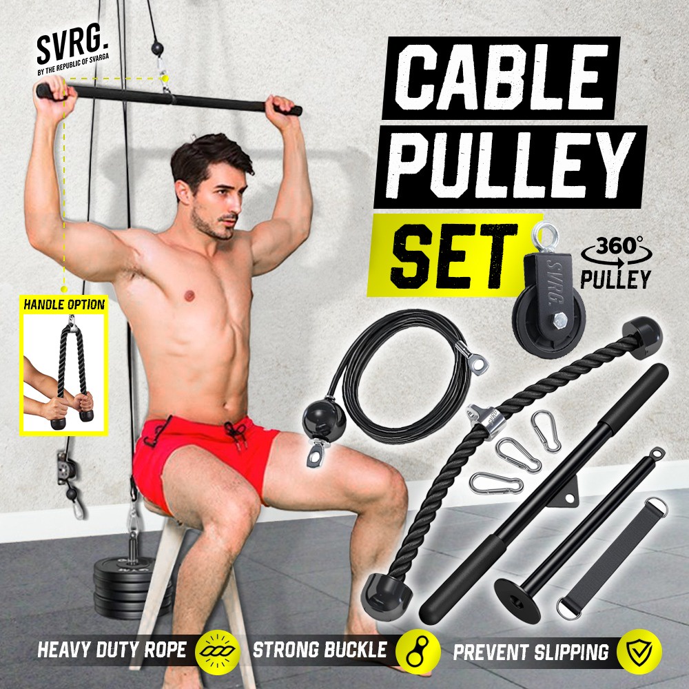Gym pulley set hotsell