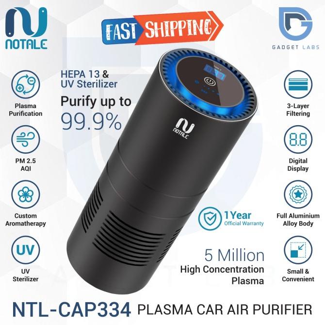 Jual Notale Portable Car Air Purifier Uvc Plasma Hepa Garansi Resmi Shopee Indonesia