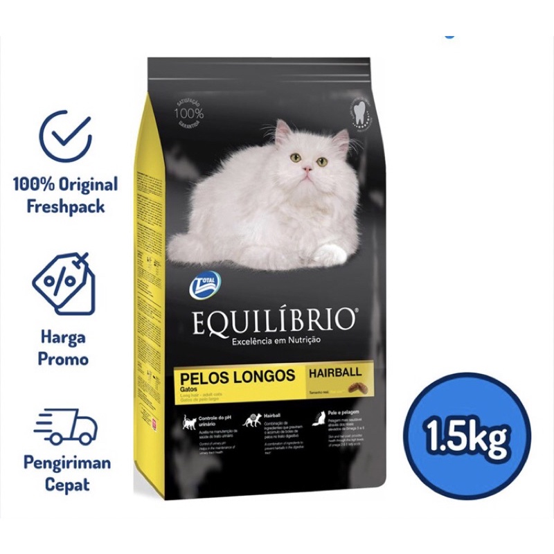 Jual Makanan Kucing Equilibrio Longhair Persian Freshpack Kg