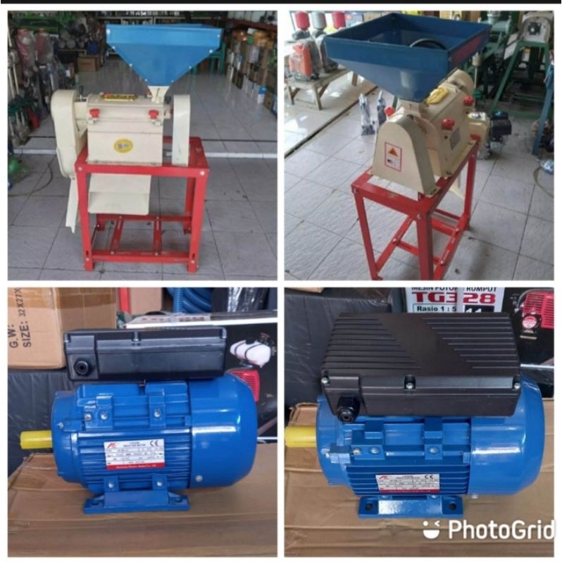 Jual Mesin Giling Padi 350 Dinamo Listrik 2hp Siap Pakai Shopee