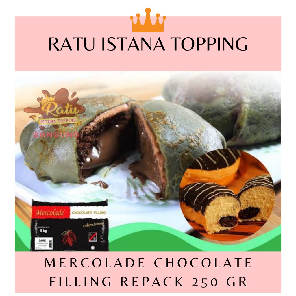 Jual COKLAT ISIAN FILLING MERCOLADE 250 GR UNTUK ISIAN ROTI BOMBOLONI ...