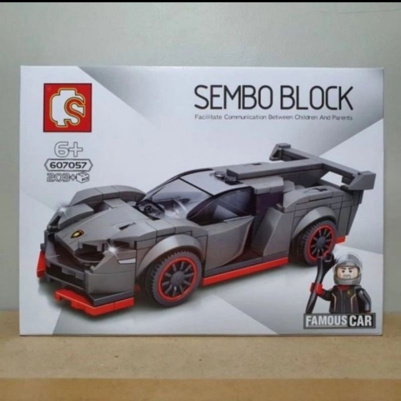 Jual Mainan Balok Susun Mobil Block Famous Car Sedan - Mainan Brick ...