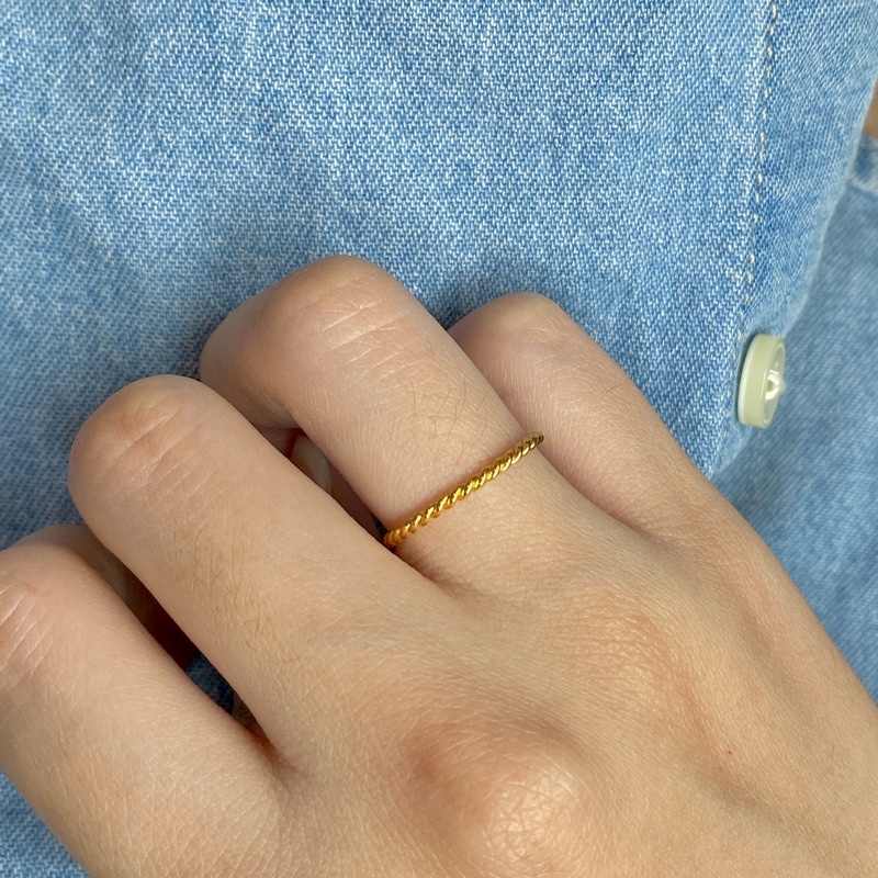 Jual Twine Ring - Cincin Tali Simpul Minimalis Unisex - LOULOUROSE ...