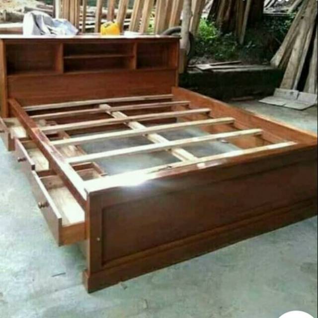 Jual ranjang dipan laci rak minimalis murah antik istimewa terbaru ...