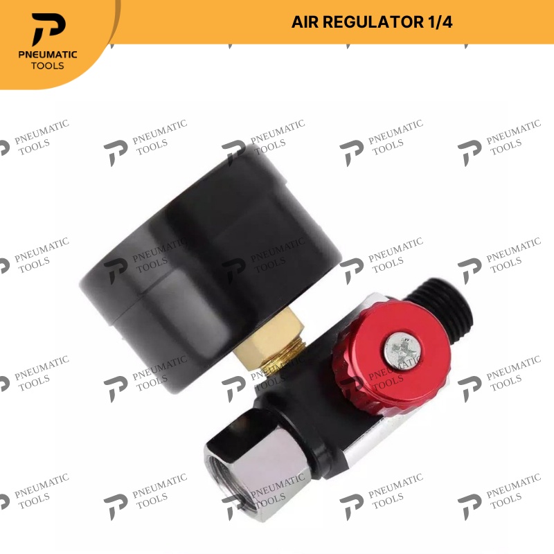 Jual Air Regulator Spray Gun With Pressure Gauge - UKURAN 1/4 | Shopee ...
