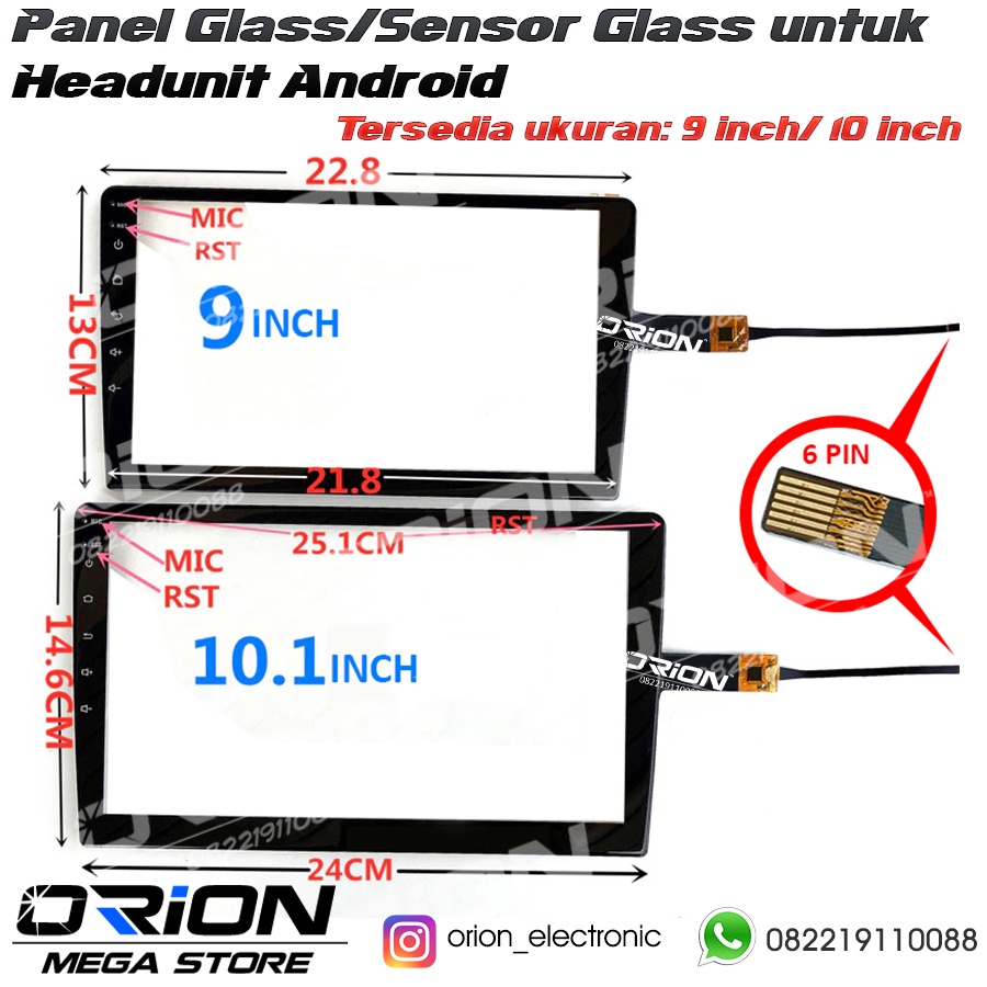 Jual Panel Glass Headunit Android Sensor Glass Headunit Android ...