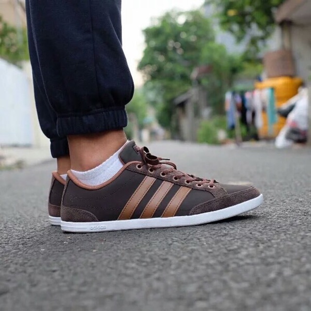 Adidas neo caflaire brown on sale