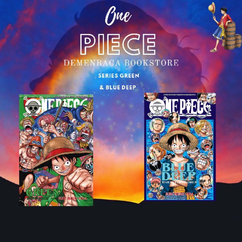 Komik One Piece : Green Secret Pieces & Blue Deep Character World /  Original Book