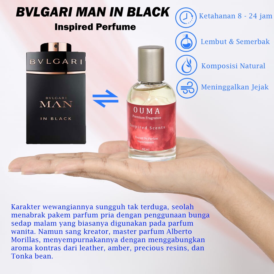 Parfum Inspired Refill Bvlgari Man In Black Parfum Minyak Wangi Pria Wanita Bulgari Perfume farfum ibadah non alcohol halal