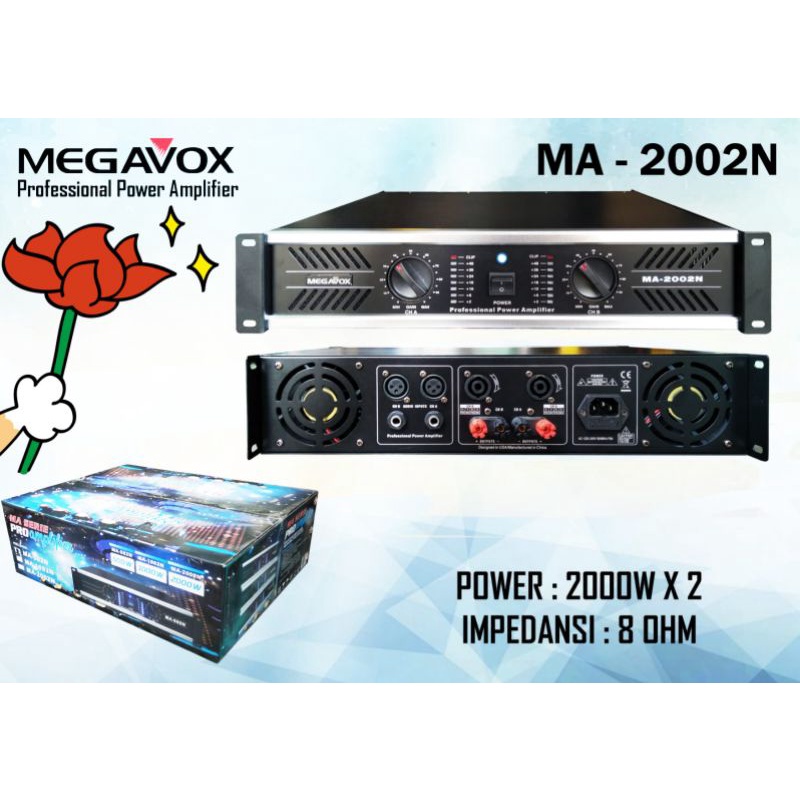 Jual POWER AMPLIFIER MEGAVOX MA 2002 N POWER MEGAVOX ORIGINAL Shopee