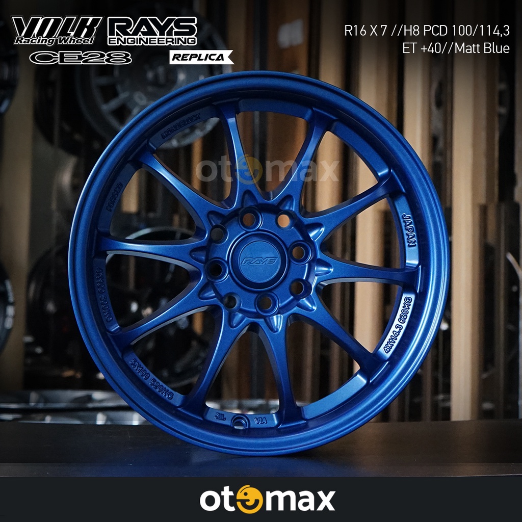Jual Velg Mobil Volk Rays Ce28 Ring 16 Mat Blue | Shopee Indonesia