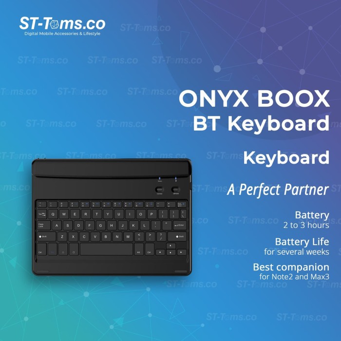 Jual Onyx Boox Bluetooth Keyboard Rechargeable QWERTY Shopee Indonesia