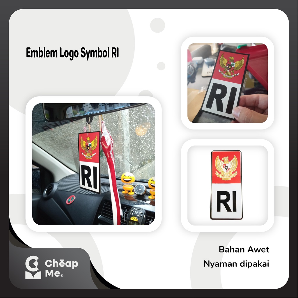 Jual Emblem Logo Simbol Symbol RI Republik Indonesia Mobil Universal ...