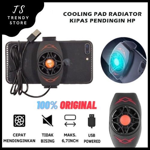 Jual Kipas Pendingin Hp Fan Cooler Pad Smartphone Mobile Radiator Gaming Shopee Indonesia