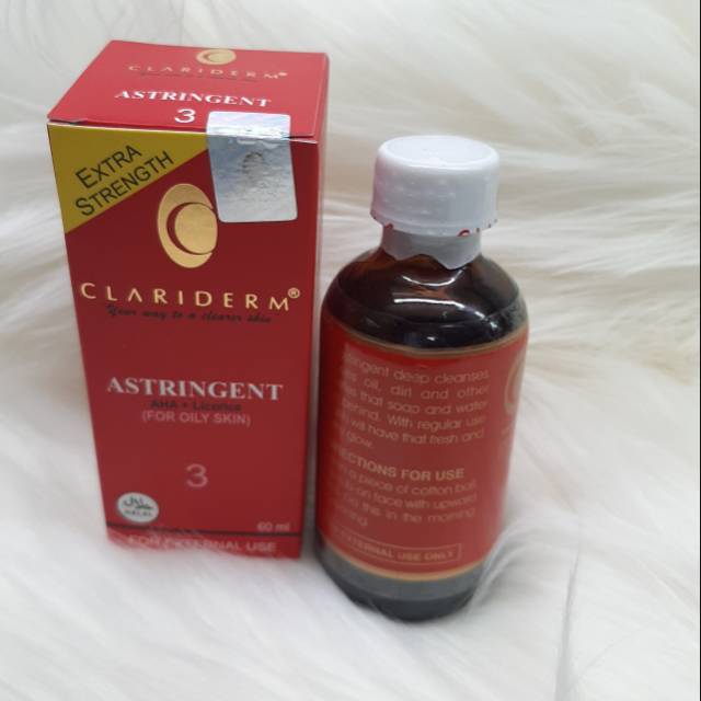 Jual TONER CLARIDERM 60.ML EXTRA STRENGTH | Shopee Indonesia