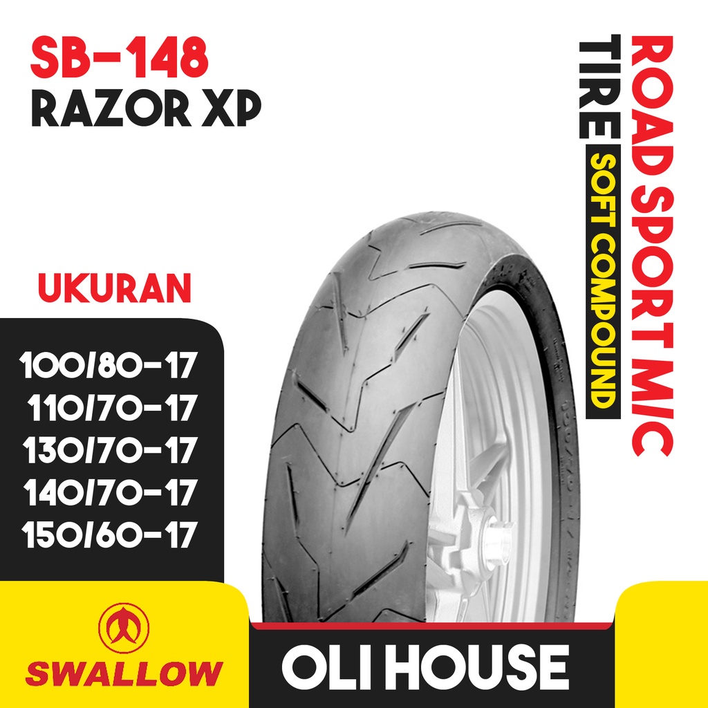 Jual Ban Luar Swallow Soft Compound SB-148 Razor Ukuran 100/80 110/70 ...