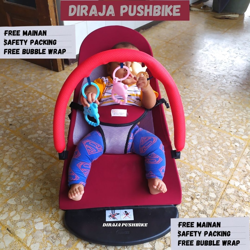 Jual Baby Bouncer Ayunan Bayi Lipat Anak Adjustable Baby Rocker Sugar