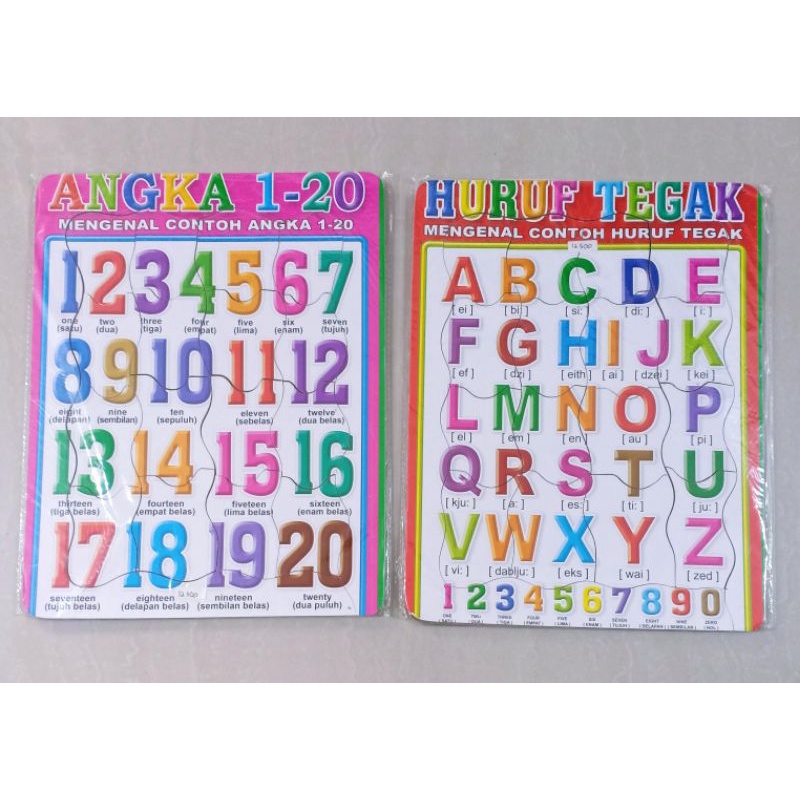 Jual Puzzle Huruf Dan Angka Shopee Indonesia