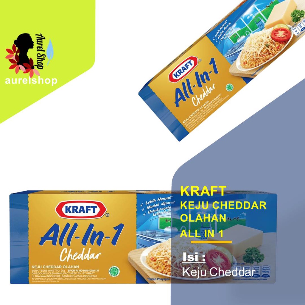 Jual Kraft Keju Cheddar Olahan All In Kemasan Kg Shopee Indonesia