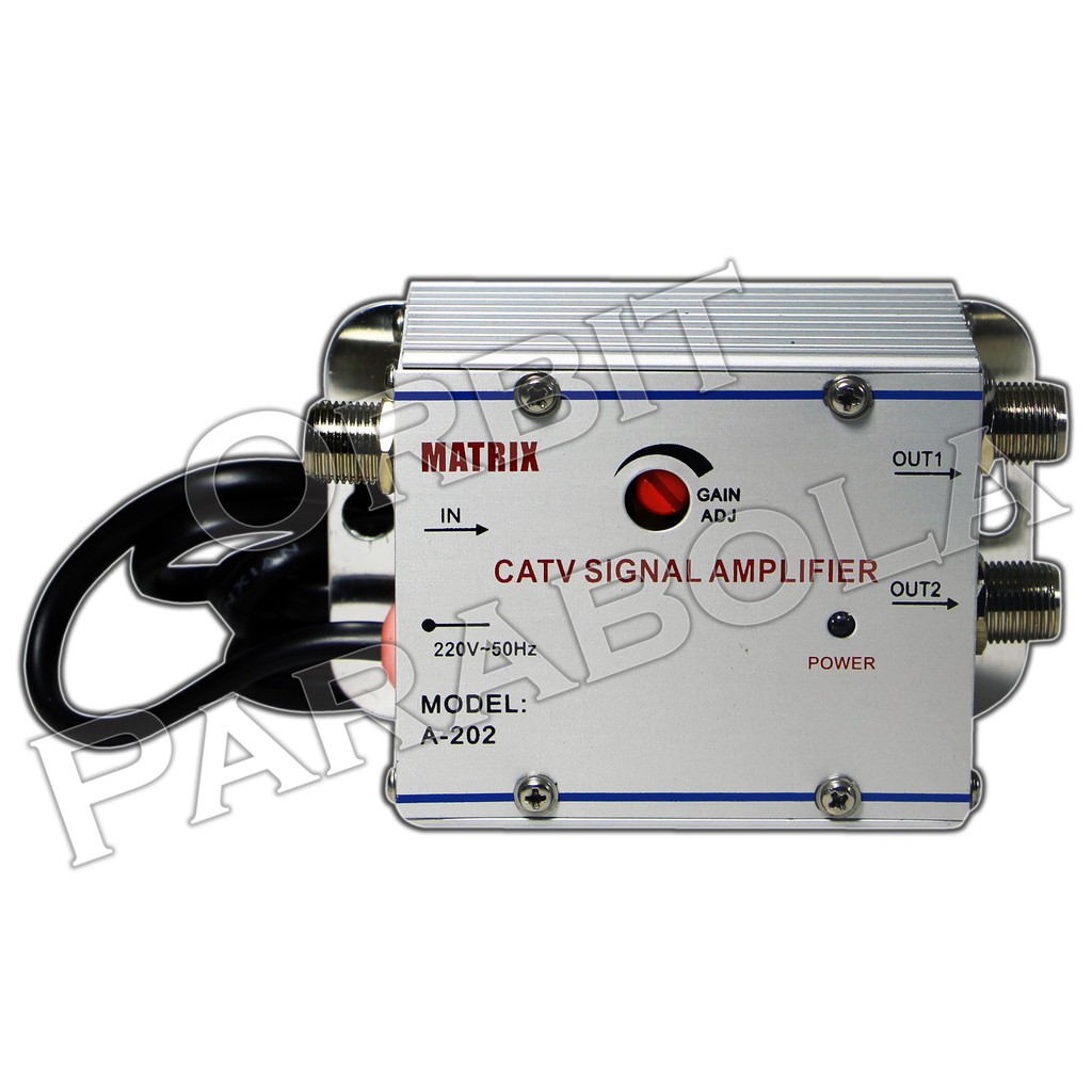 Jual Indoor Booster Matrix A 202 Penguat Sinyal CATV Signal Amplifier ...
