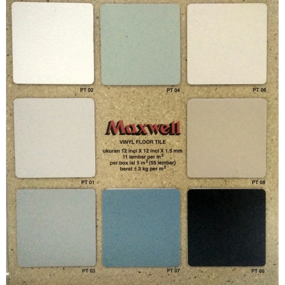 Jual Lantai Vinyl Floor Tile Maxwell Premium Quality Banyak Warna